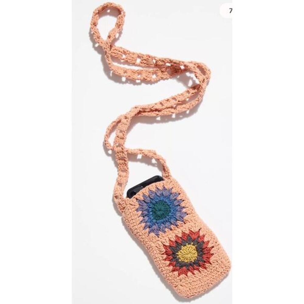 Free People Cori Crochet Phone Crossbody